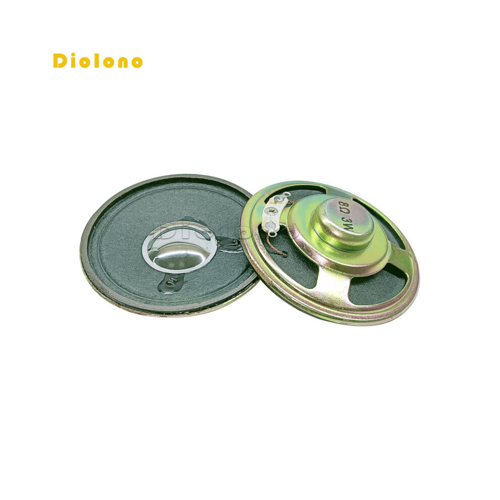 (A-10Pcs Speaker) 8Ohm 3W Acoustic Speaker 57Mm 2.2Inch Bass Loudspeaker 18 Internal Magnet Paper Hat Height 13Mm Black 4851195396999