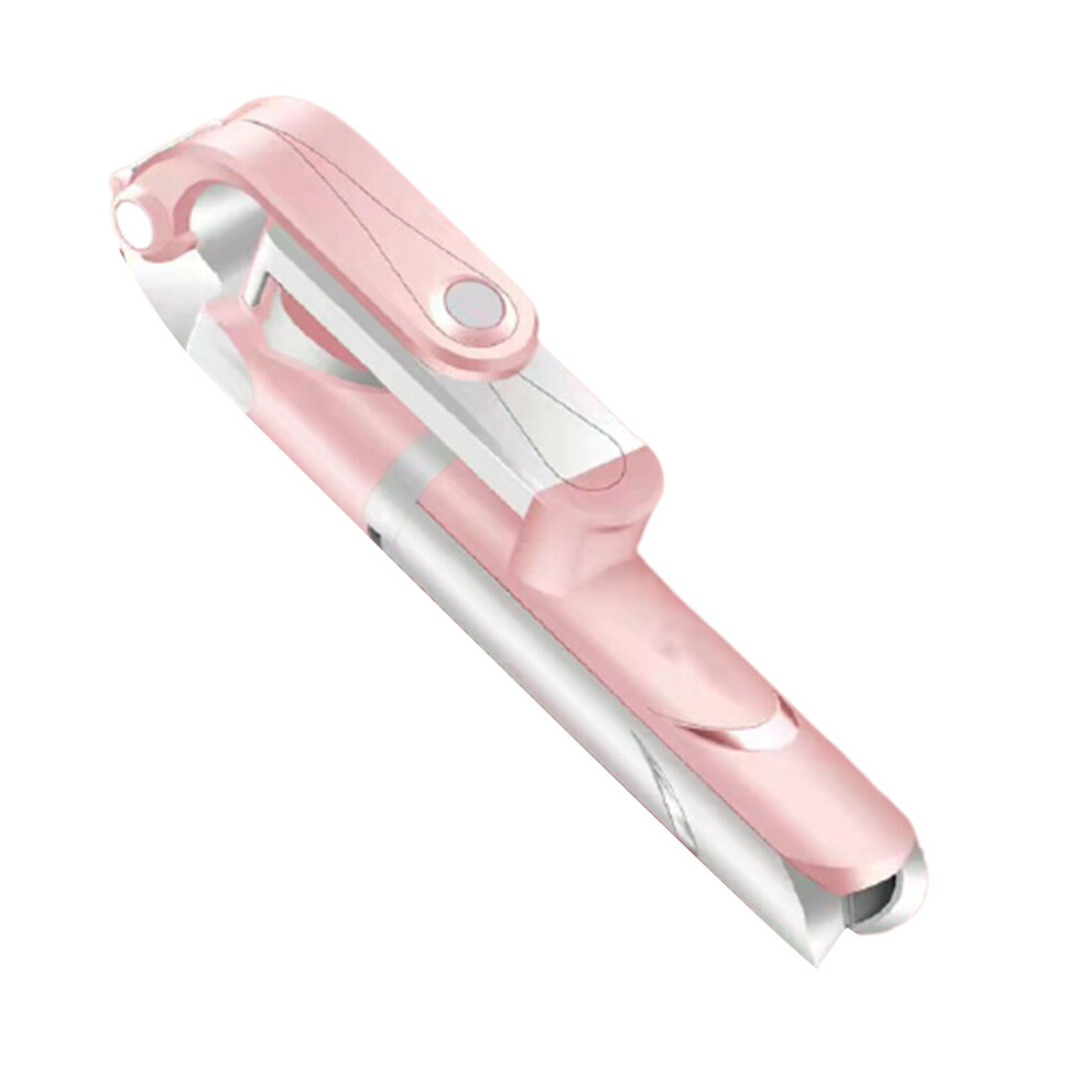 (A-) Bluetooth-Compatible Selfie Stick Mobile Phone Holder Retractable Multifunctional Mini Tripod With Wireless Remote Shutter Pink 4852056953252