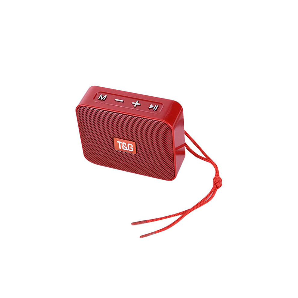 (A- With Full Set Amplifier Sets) Mini Portable Bluetooth Speaker Wireless Music Usb Speakers 3D Stereo Surround Column Bass Box Aux Tf Subwoofer Red 4851195416475