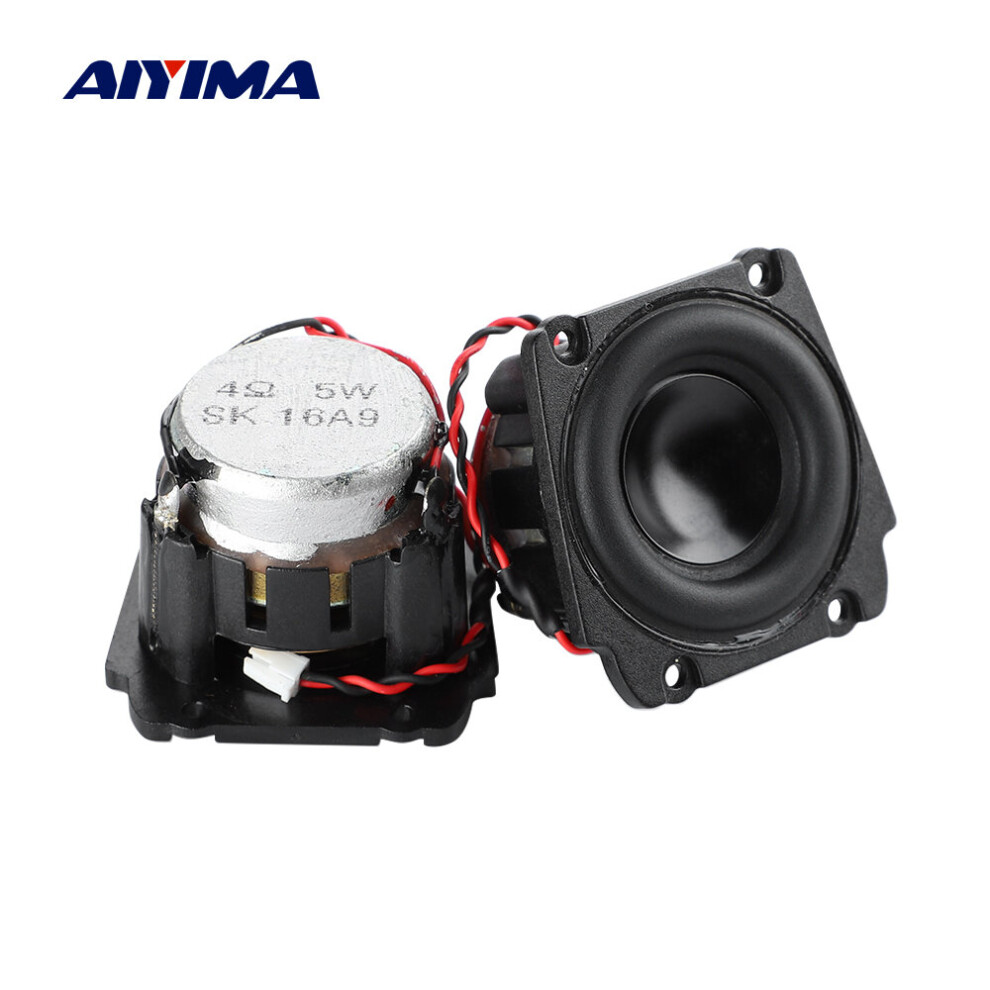 Aiyima 2Pcs 1.5 Inch Full Range Speaker Audio 4 Ohm 5W Home Theater Neodymium Magnet Large Voice Coil Large Stroke Loudspeaker 4851195393998