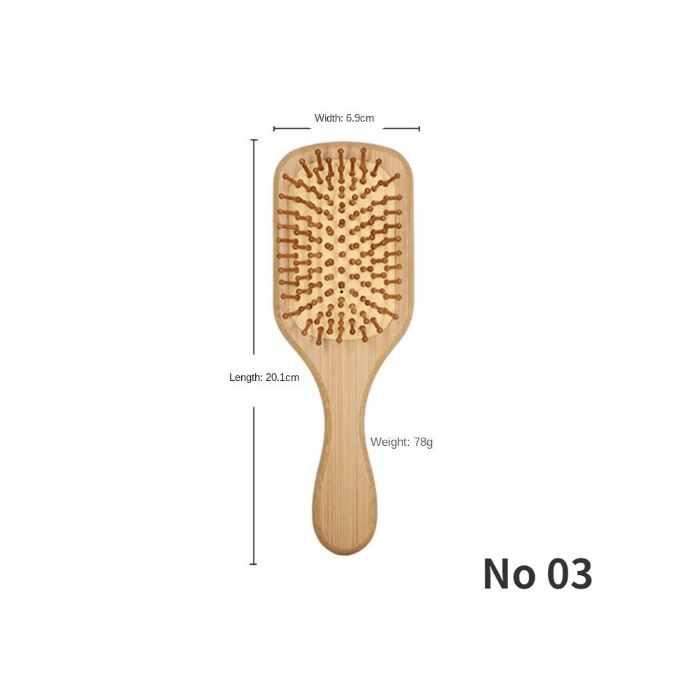 Dechoicelife Unisex Not,Specified (A-No 03) Bamboo Air Cushion Comb Straighten Hair Curly Hair Not Fuzzy Anti-Static Scalp Health Massage Airbag Comb Massage Comb