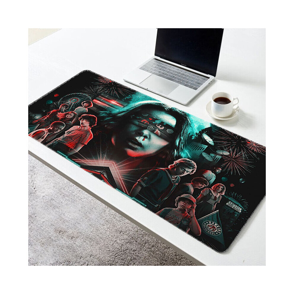 (A-Tt000259 400X800x2mm) Stranger Things Gaming Mouse Mat Pc Accessories Mausepad Gamer Keyboard Pad Deskmat Mousepad Mats Cabinet Mause Laptops Pads 4855357792520