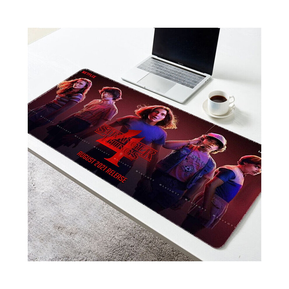 (A-Tt000264 400X800x2mm) Stranger Things Gaming Mouse Mat Pc Accessories Mausepad Gamer Keyboard Pad Deskmat Mousepad Mats Cabinet Mause Laptops Pads 4855357792926