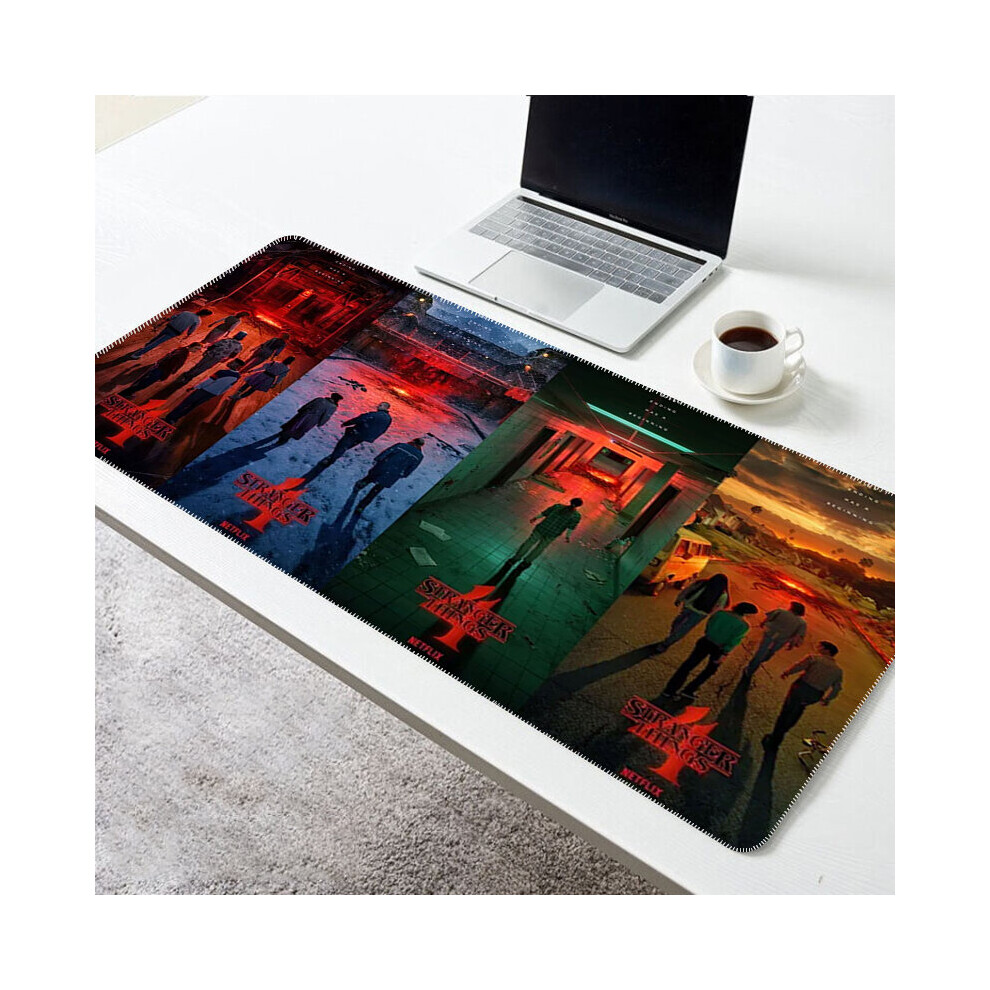 (A-Tt000263 400X800x2mm) Stranger Things Gaming Mouse Mat Pc Accessories Mausepad Gamer Keyboard Pad Deskmat Mousepad Mats Cabinet Mause Laptops Pads 4855357792841