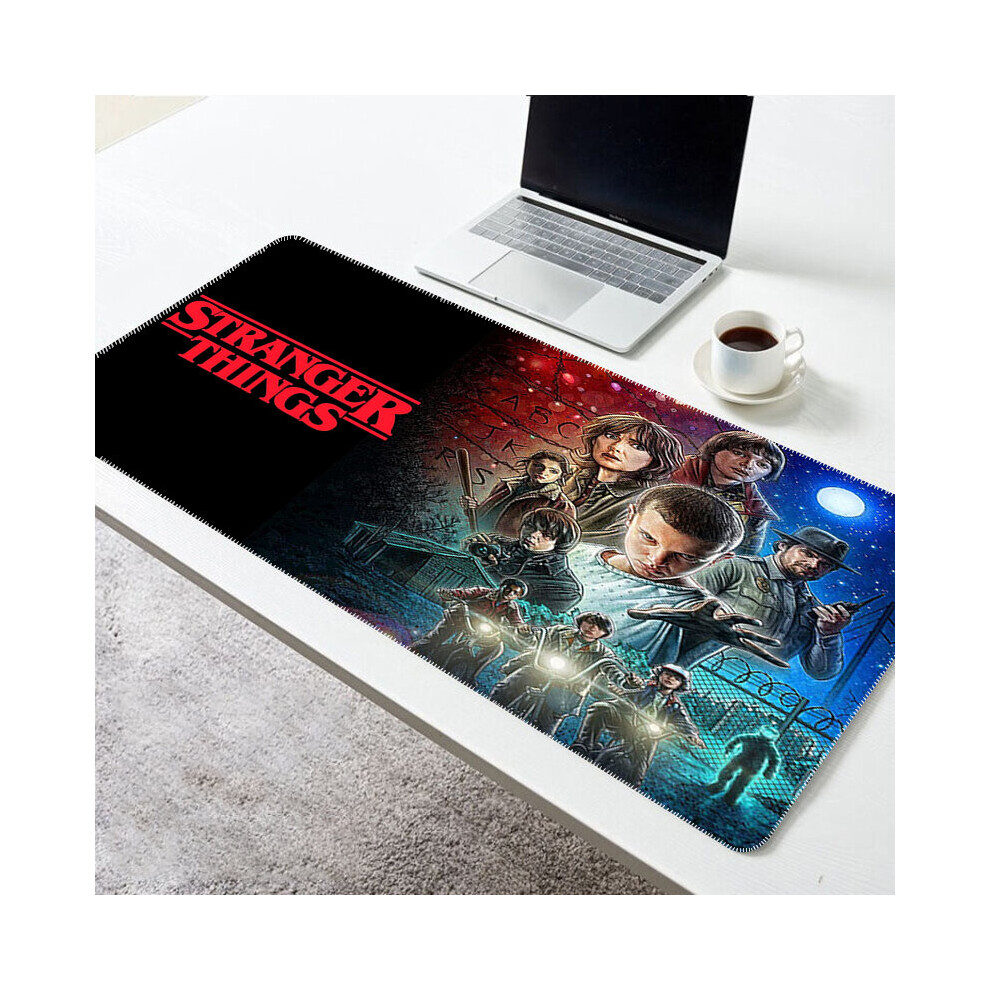 (A-Tt000261 400X800x2mm) Stranger Things Gaming Mouse Mat Pc Accessories Mausepad Gamer Keyboard Pad Deskmat Mousepad Mats Cabinet Mause Laptops Pads 4855357792681