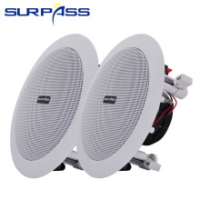 (a-2pcs ceiling speaker) 5inch Ceiling Speaker Coaxial Passive Ceiling Mount Speaker HiFi Home Theater Background Music Loudspeaker Living Room Bedroom