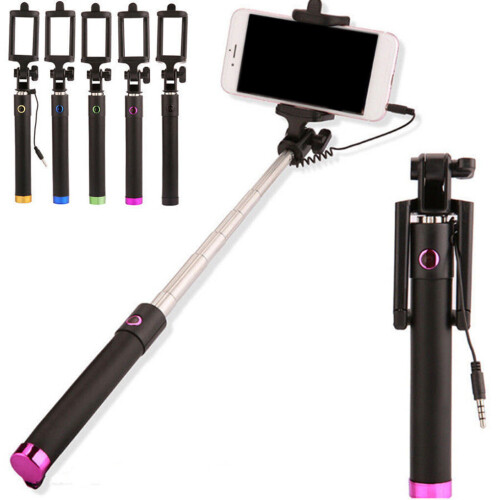 (a-Blue) Wireless Bluetooth Selfie Stick Tripod With Remote Control for iPhone Huawei Samsung Android Mobile Monopod Selfie Stick Shutter 2
