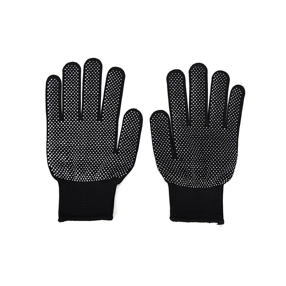 Photos - Hair Pin / Headband / Elastic Hair Tie  1 Pair Heat Resistant Finger Glove Black Grey Color Hair Salon Tools Hair Straightener Perm Curling Hairdressing(a-1Pair)