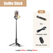 (a-VIP With Box) FANGTUOSI NEW Portable Wireless Bluetooth Phone Selfie Stick Tripod With Fill Light for Huawei iPhone 14 Android IOS Selfie
