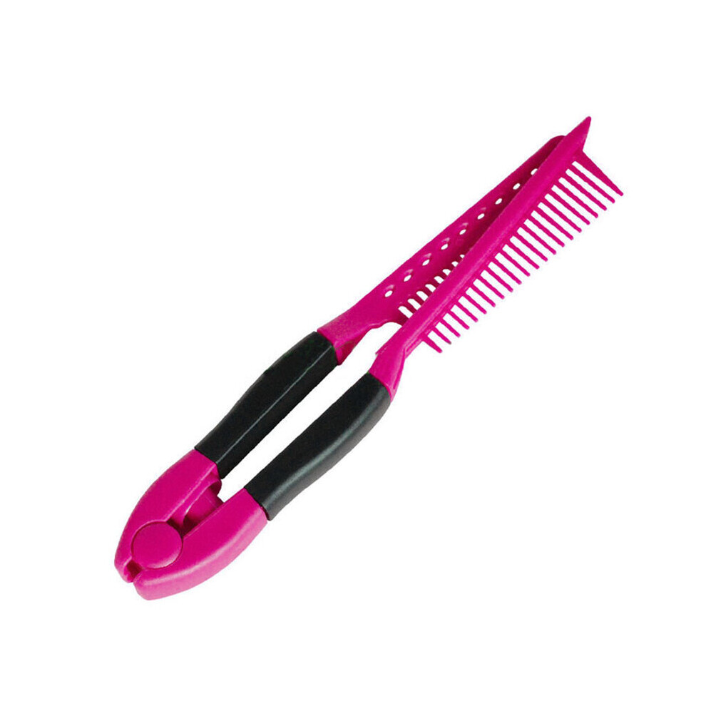 Dechoicelife Unisex (A-02) Fashion Hair Combs V Type Hair Straightener Comb Diy Salon Haircut Hairdressing Styling Tool Anti-Static Combs Brush