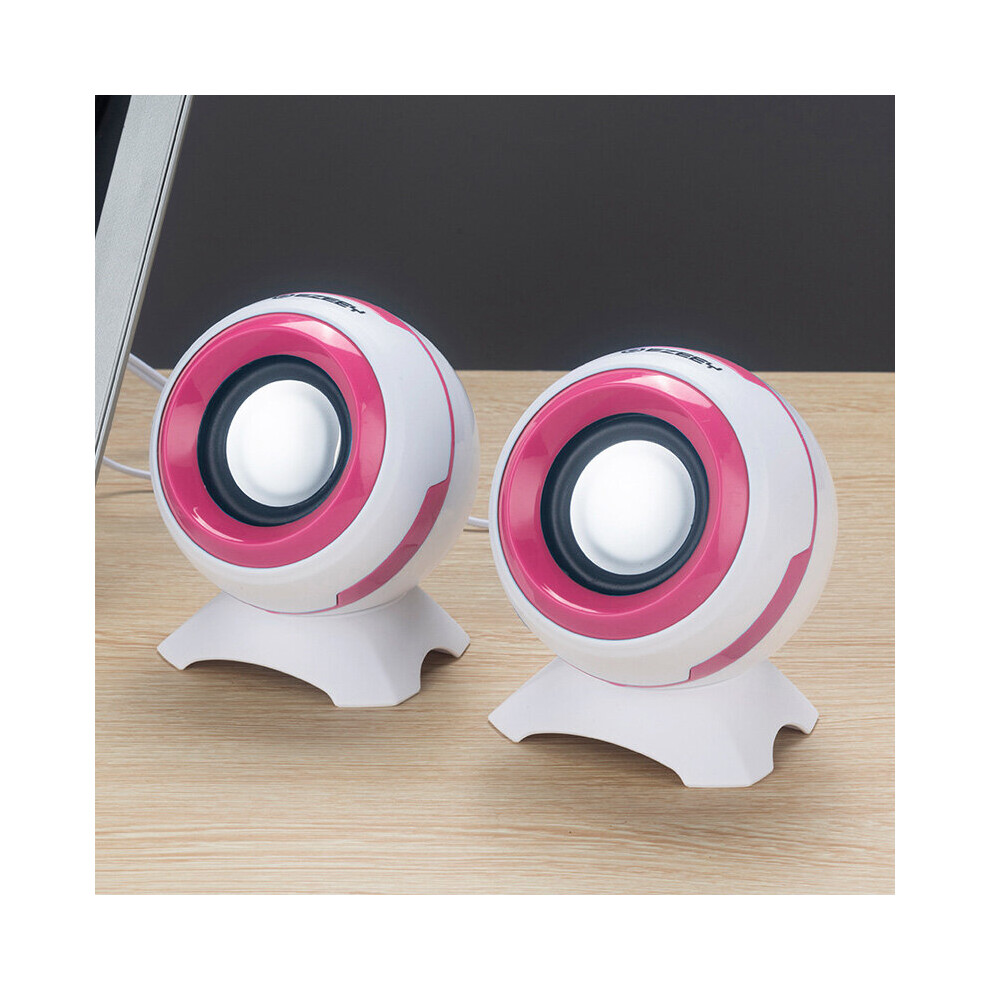 (A-Q8 ) Wi Mini Computer Speakers Bass Horns For Laptop Desktop Phone 6W Powerful Speaker Usb Aux Audio Multimedia Loudspeaker Red 4851195416345