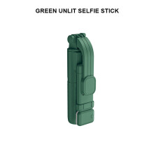 (a-Green No light) Bluetooth Wireless Mini Selfie Stick Tripod Extendable Monopod With Remote Fill Light Shutter For iOS Android Phone