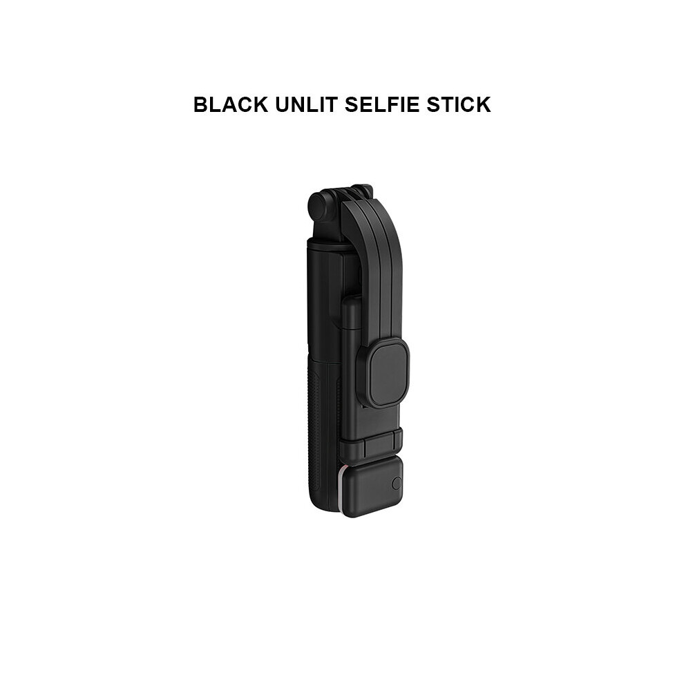 (A- No Light) Bluetooth Wireless Mini Selfie Stick Tripod Extendable Monopod With Remote Fill Shutter For Ios Android Phone Black/Light 4852056953115