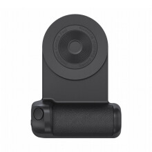 (a-Black No wireless charge) Magnetic Camera Handle Camera Stand with Magsafe Desktop Wireless Charger 3in1 Smart Bluetooth Handheld Anti-shake Selfie Stick