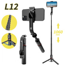 (a-L12) For Smartphones Balance Steady Shooting Live Live Broacast Stand Holder Wireless Bluetooth Selfie Stick For Huawei Iphone Xiaomi