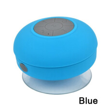 (a-Blue) Hot! Portable Subwoofer Waterproof Shower Speaker Wireless Bluetooth Handsfree Receive Call Music Suction Mic For iPhone Samsung
