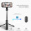 Wireless Bluetooth Selfie Stick Foldable Mini Tripod with Fill Light Shutter Remote Ccontrol For Huawei Xiaomi IOS Android Q02S 3