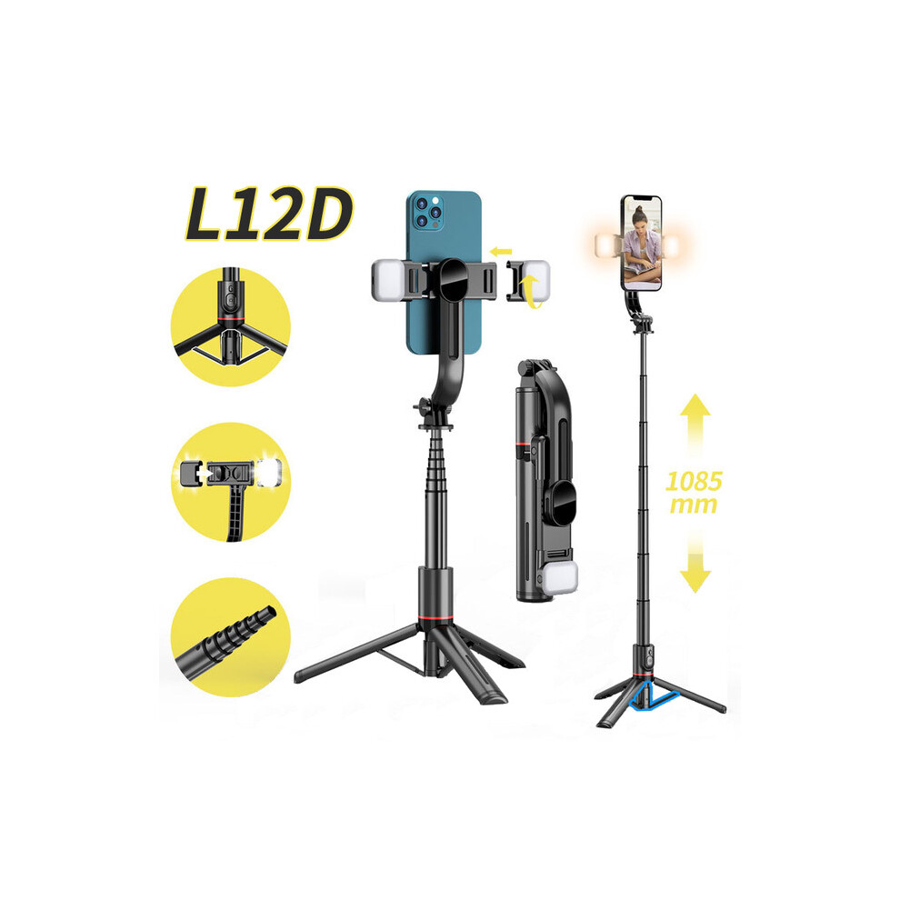 (A-L12 Dual Fill ) For Smartphones Balance Steady Shooting Live Live Broacast Stand Holder Wireless Bluetooth Selfie Stick For Huawei Iphone Xiao Light 4855008117344