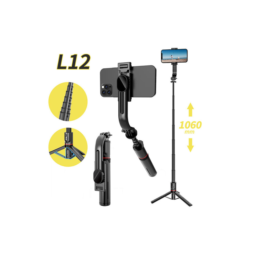 (A-L12) Portable Wireless Bluetooth Selfie Stick For Smartphones Balance Steady Shooting Live Tripod Stand With Fill Selfie Stick Light 4855008117290