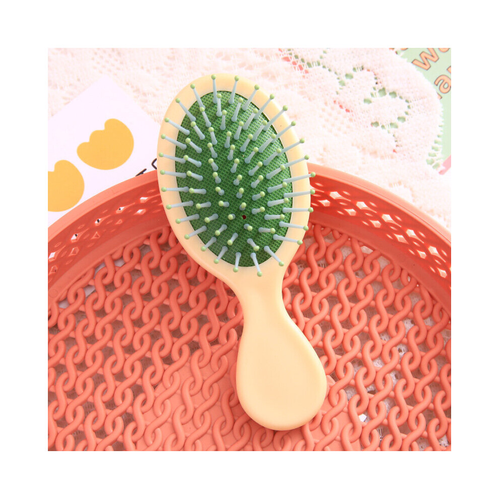 (a-cream color) 1pcs Hair Brush Hair Comb Detangling Hairbrush Detangle Air Cushion Massage Comb for Women Hair Straightener Brush Styling Tools