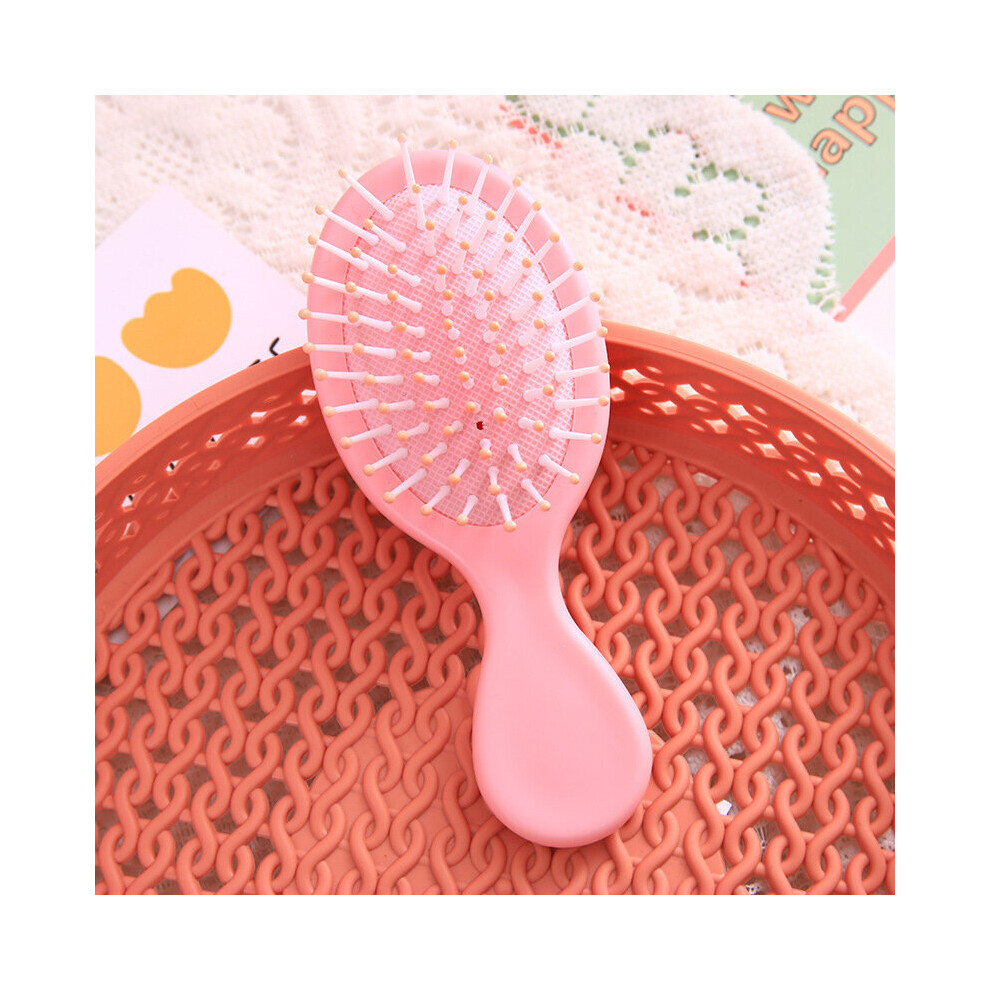 (a-pink) 1pcs Hair Brush Hair Comb Detangling Hairbrush Detangle Air Cushion Massage Comb for Women Hair Straightener Brush Styling Tools