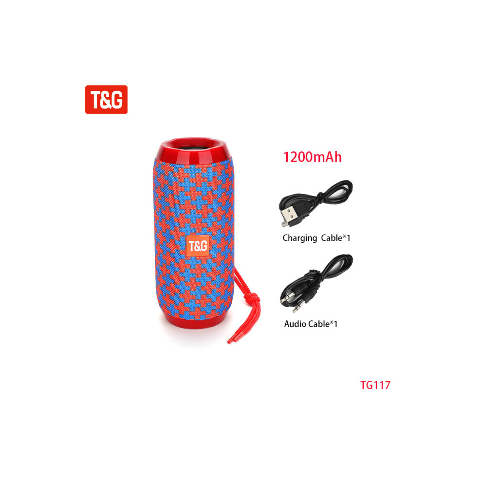 (A- Blue) Wireless Portable Bluetooth Speaker Caixa De Som Blutooth Music Sound Box For Radio Fm Subwoofer Blootooth Audio Hand Free Baffe Red/Blue 4851195392908