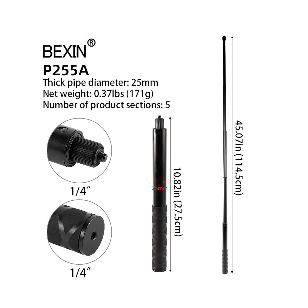 (A-P255a) Tripod Extension Selfie Stick For Dji Om 5 Osmo Mobile 5 4 3 Gimbal Camera Feiyu Zhiyun Smooth Moza Mini Isteady Accessories 4855008107918