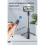 (a-Q02S) Wireless Selfie Stick Bluetooth Compatible Foldable Mini Tripod For Phone With Fill Light Shutter Remote Control For IOS Android 3