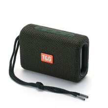 (a-green) Portable Bluetooth Speaker Box Mini Bluetooth Speaker IPX67 Waterproof Outdoor Music Play Support TF Card USB Rechargeable