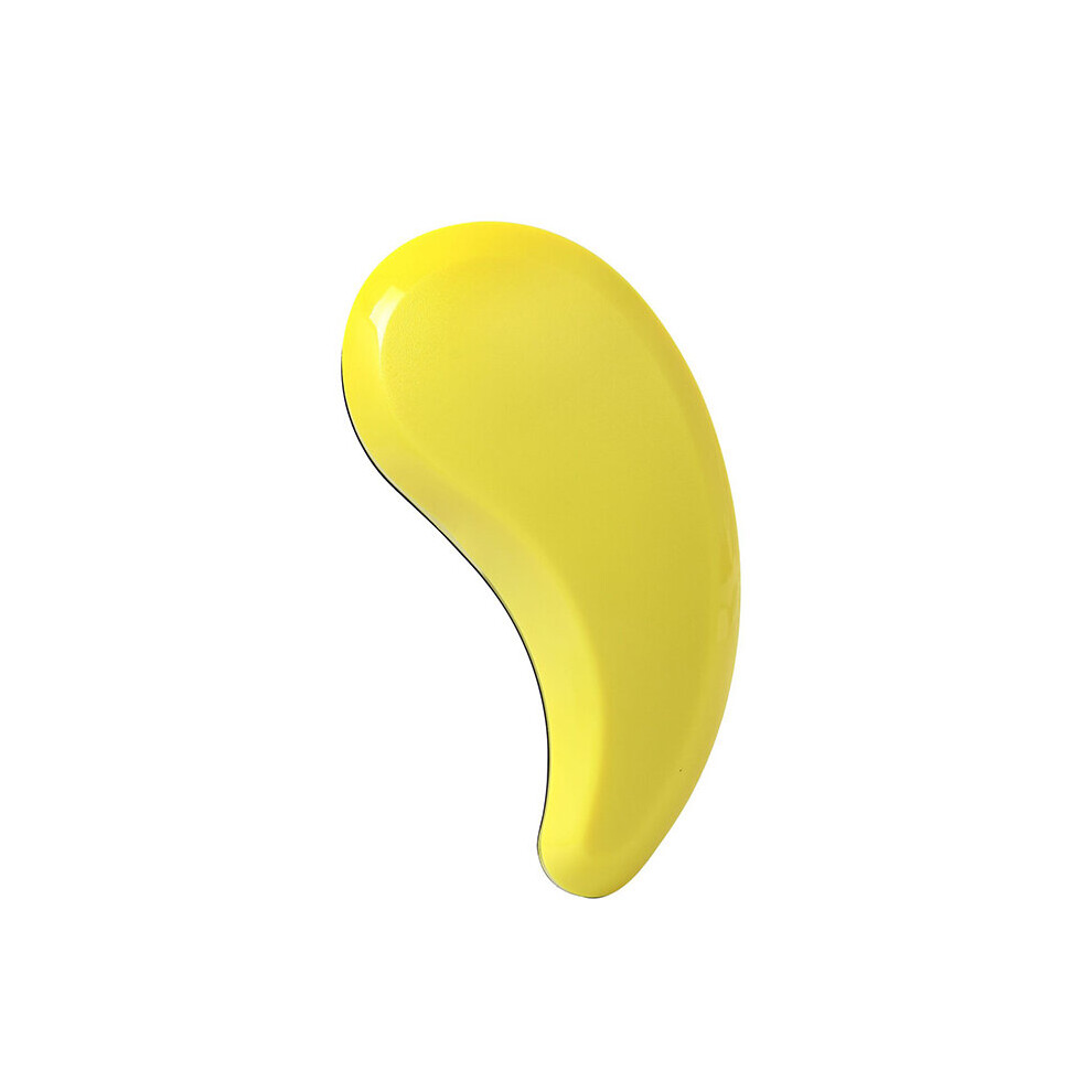 Dechoicelife (A-Yellow) Comma Straightening Brush Shower Massage Comb Tangled Hair Comb Hair Scalp Treatments Anti-Static Hairstyles Hair Salon Tools