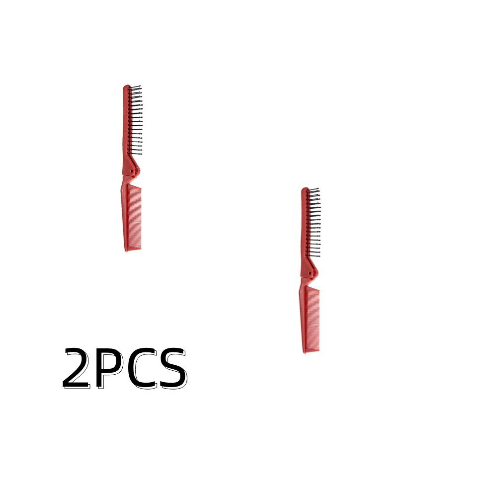 Dechoicelife Unisex Not,Specified (A-B4) 6Colors Folding Hair Straightener Brush Styling Tool Pocket Comb Hairdressing Diy Salon Anti-Static Travel Size Travel Portable