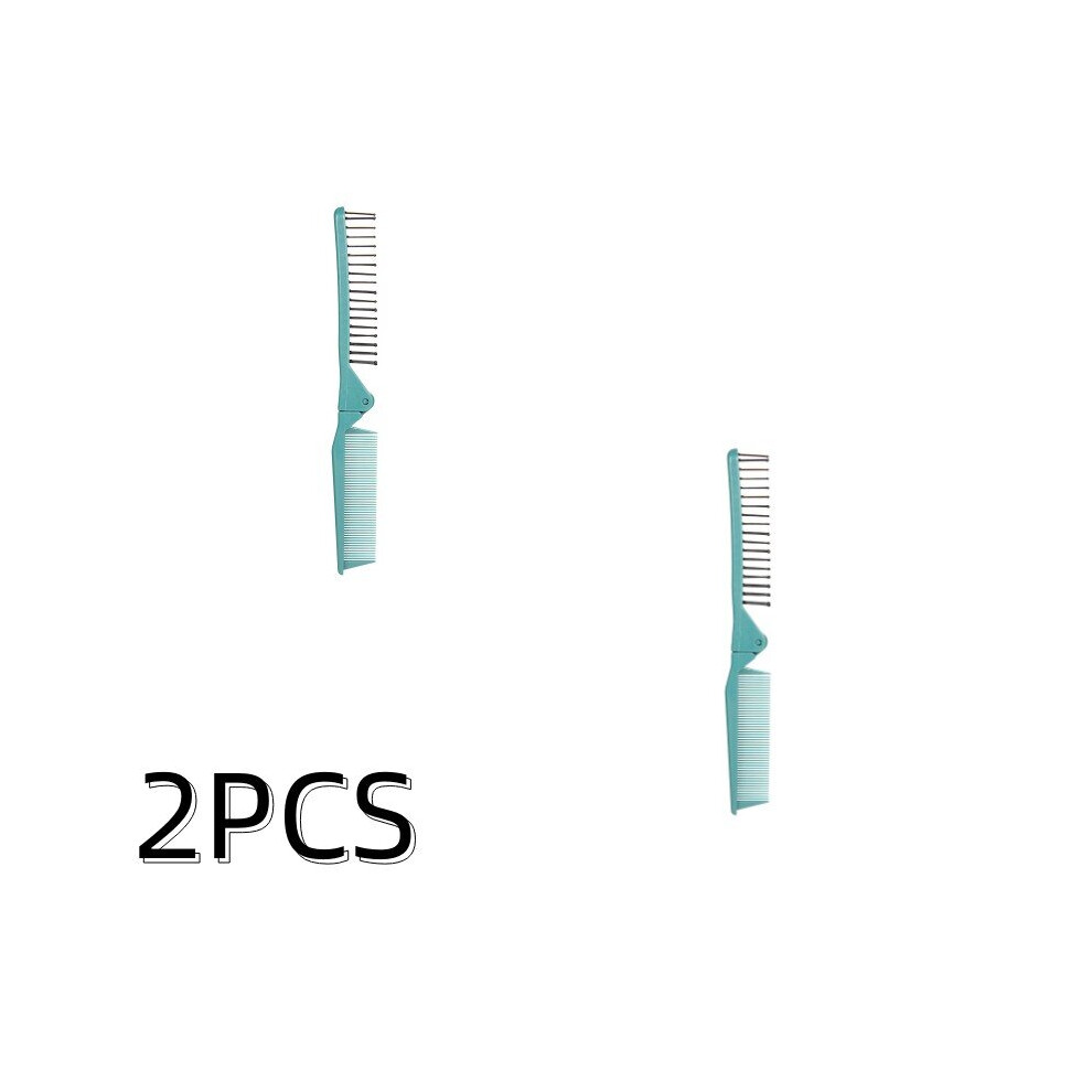 Dechoicelife Unisex (A-B2) 6Colors Folding Hair Straightener Brush Styling Tool Pocket Comb Hairdressing Diy Salon Anti-Static Travel Size Travel Portable