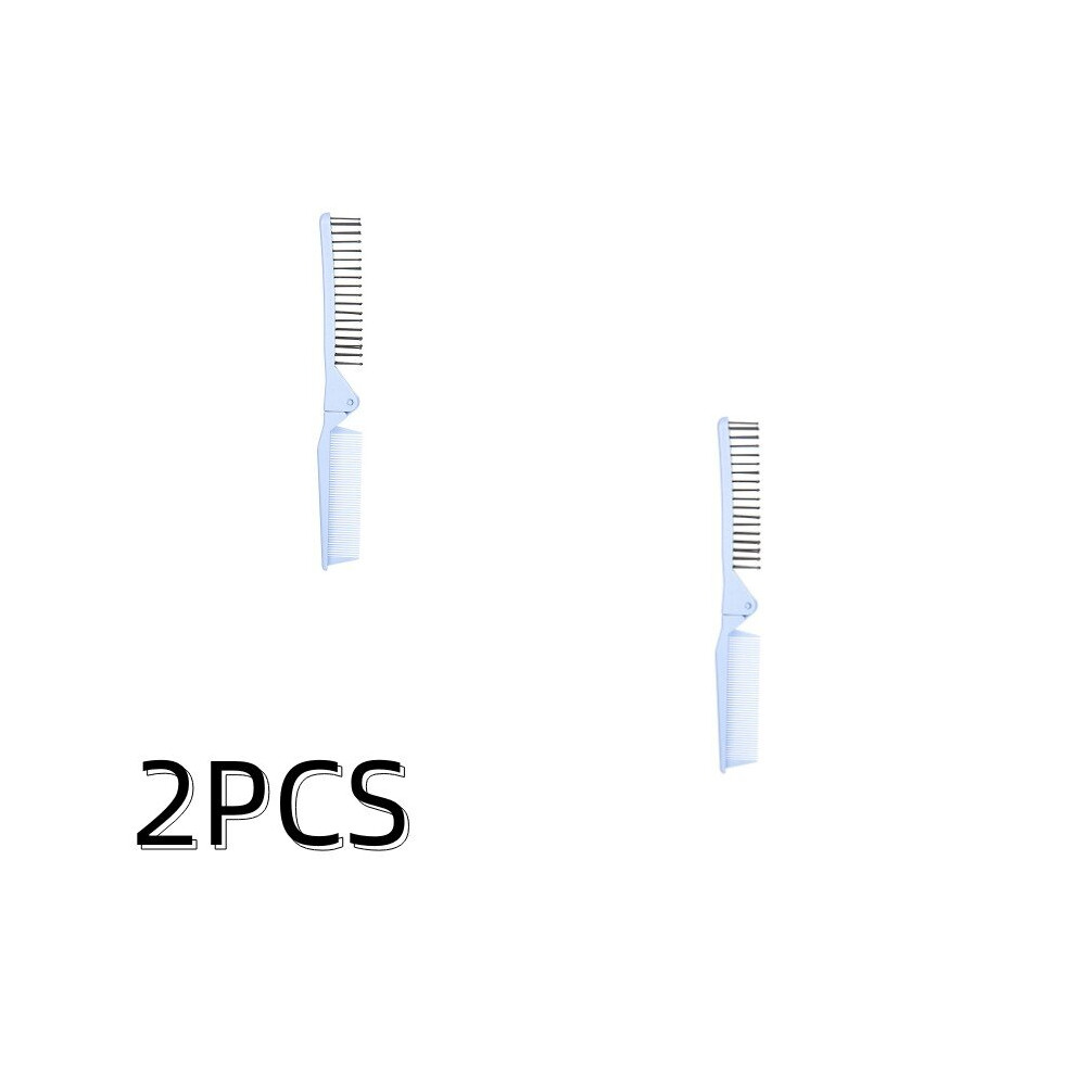 Dechoicelife Unisex (A-B3) 6Colors Folding Hair Straightener Brush Styling Tool Pocket Comb Hairdressing Diy Salon Anti-Static Travel Size Travel Portable