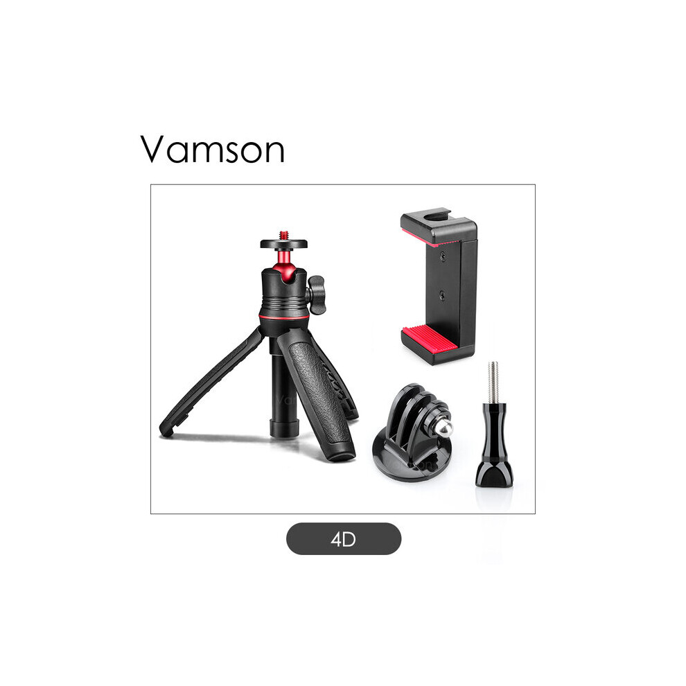 (A-4D) Vamson For Gopro Accessories Tripod Monopod Adjustable Selfie Stick For Gopro Hero 10 9 8 7 6 5 For Xiaomi Yi Sjcam For Phone 4855008108014