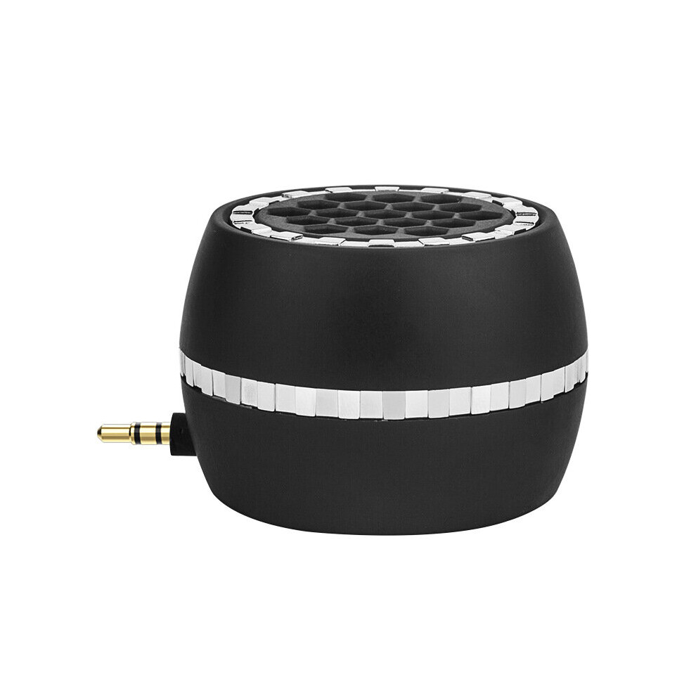 (A-) Portable Wireless Speaker Phone External Speaker Universal 3.5Mm Jack Mini Sound Box For Smartphone Tablet Laptop Mp3 Mp4 Black 4851195381698