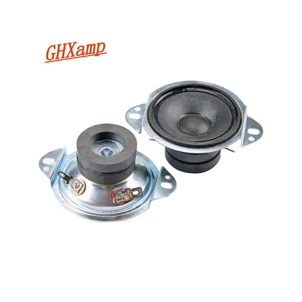 Ghxamp 2 Inch Portable Tweeter Speaker 8Ohm 10W Treble Loudspeaker Dual Magnetic For Laptop Desk Computer 2Pcs 4851195404274