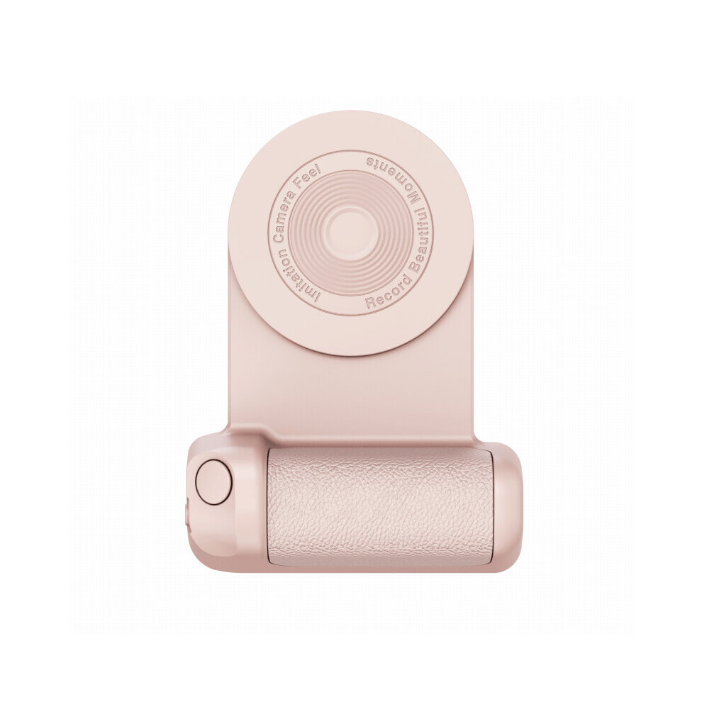(a-Pink With wireless charge) Magnetic Camera Handle Camera Bracket Magsafe Desktop Wireless Charger 3 in 1 Smart Bluetooth Handheld Anti-shake Selfie-image-OPC-PC2Z9V5-NEW