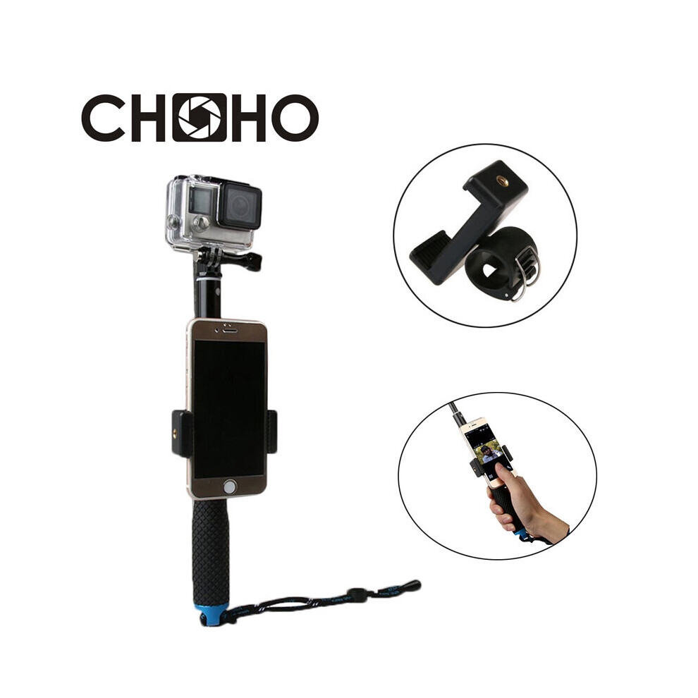 (A-95Cm ) Self Selfie Stick Handheld Waterproof Monopod + App Phone Holder For Gopro Hero 11 10 9 8 Xiaomi Yi 4K Sjcam Sj4000 Accessories Green 4852056954884