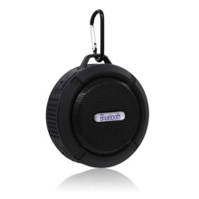 (a-Black) Bluetooth 3.0 Waterproof Portable Outdoor Wireless Mini Loudspeakers Speaker With Suction Cup For Android Or iOS Phone SPC6