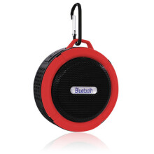 (a-Red) Bluetooth 3.0 Waterproof Portable Outdoor Wireless Mini Loudspeakers Speaker With Suction Cup For Android Or iOS Phone SPC6
