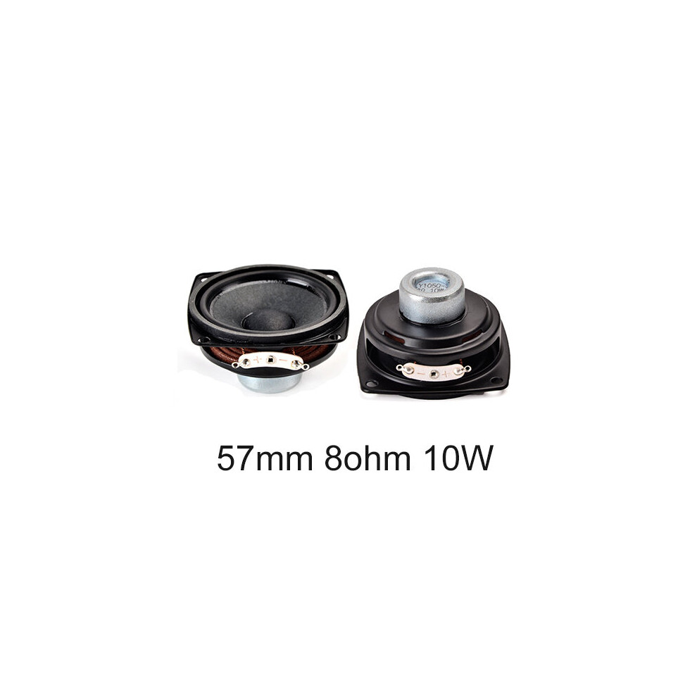 (A-57Mm 8Ohm 10W) 2Pcs 2Inch Audio Full Range Computer Tv Speaker 4 Ohm 10W Pc Sound Diy Bluetooth-Compatible 53Mm Hifi Music Portable Loudspeaker 4851195393905