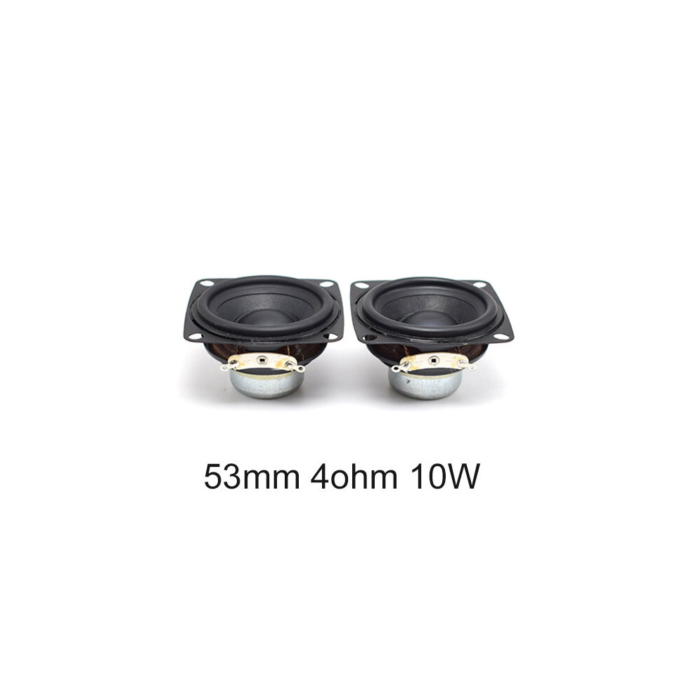 (A-53Mm 4Ohm 10W) 2Pcs 2Inch Audio Full Range Computer Tv Speaker 4 Ohm 10W Pc Sound Diy Bluetooth-Compatible 53Mm Hifi Music Portable Loudspeaker 4851195393875