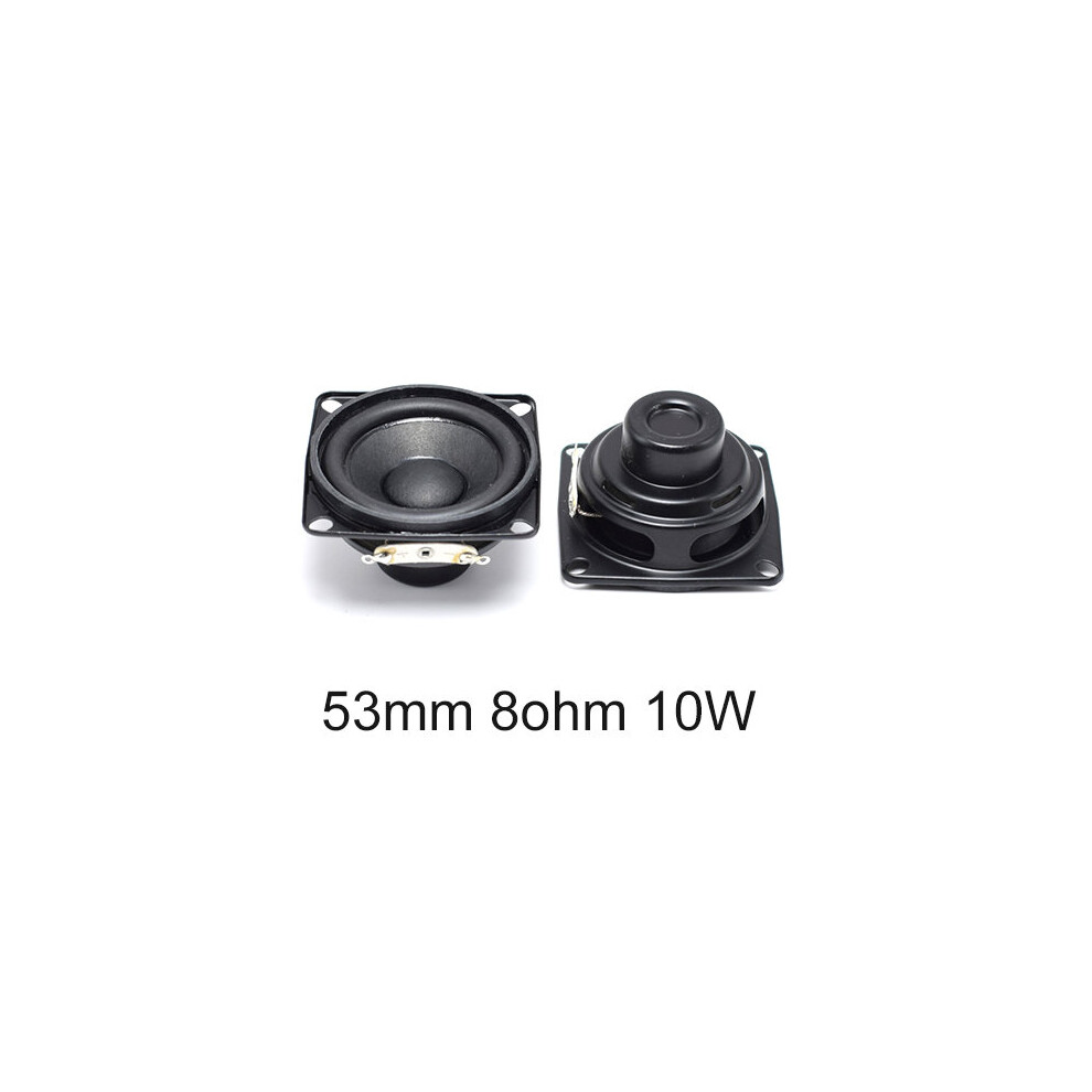 (A-53Mm 8Ohm 10W) 2Pcs 2Inch Audio Full Range Computer Tv Speaker 4 Ohm 10W Pc Sound Diy Bluetooth-Compatible 53Mm Hifi Music Portable Loudspeaker 4851195393899