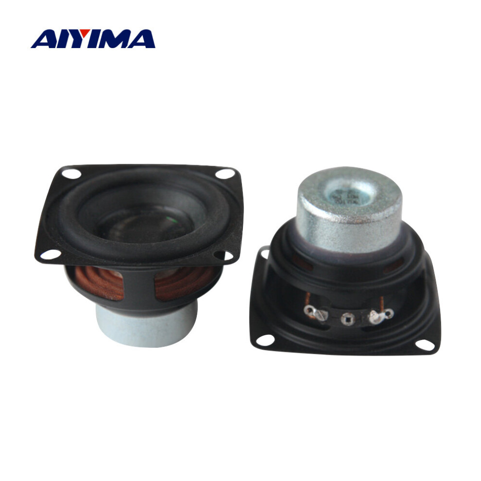 Aiyima 2Pcs 2 Inch 52Mm Full Range Speaker 6 Ohm 10W Audio Mini Speaker Neodymium Magnetic Rubber Edge Home Theater Loudspeaker 4851195405738