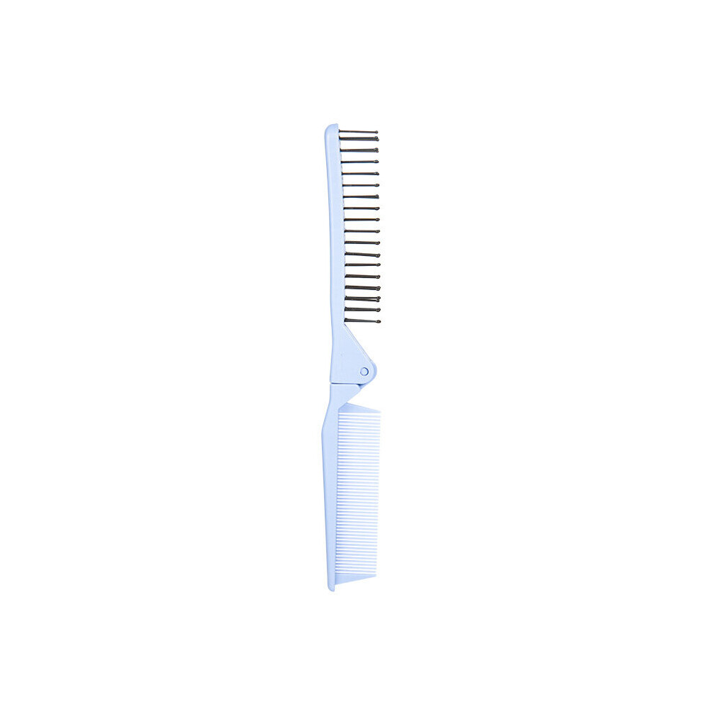 Dechoicelife (A-Blue) Pocket Comb Portable Dual-Purpose Comb Hair Straightener Brush Salon Styling Tool Foldable Portable Travel Combs