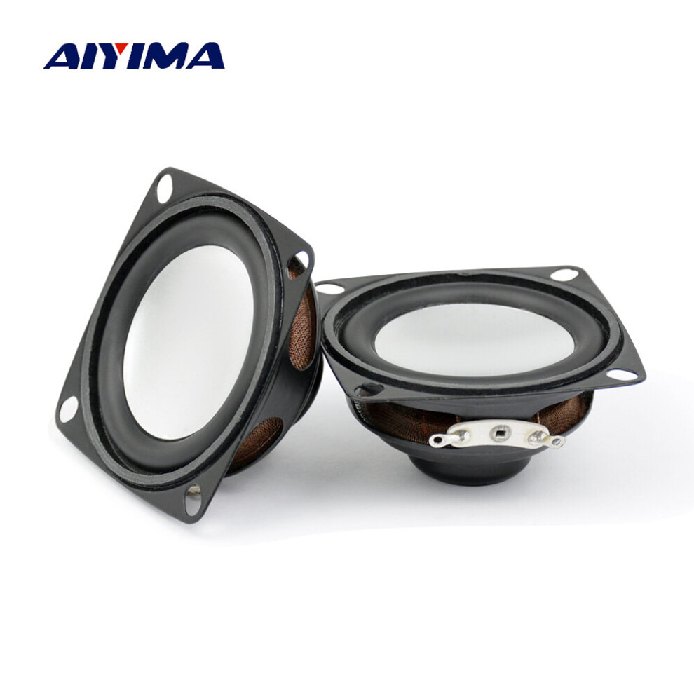 Aiyima 2Pcs 2Inch Mini Audio Speakers 16 Core 4Ohm 3W Pot Portable Loudspeaker Diy For Home Theater Sound System Silver 4851195407213