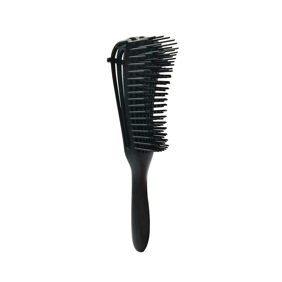 Dechoicelife Unisex Black (A-) Hair Comb Massage Scalp Eight Claw Care Hair Brush Hairdressing Detangling Brush Professional Straightening Brush