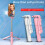 (a-White) Bluetooth Wireless Selfie Stick Tripod Foldable Extendable Monopod with Fill Light Remote Shutter For IOS Android Phone Stand 2