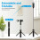 K10s Wireless bluetooth selfie stick foldable mini tripod With LED Light for iPhone Samsung GOPRO Mini Cameras iOS Android 3