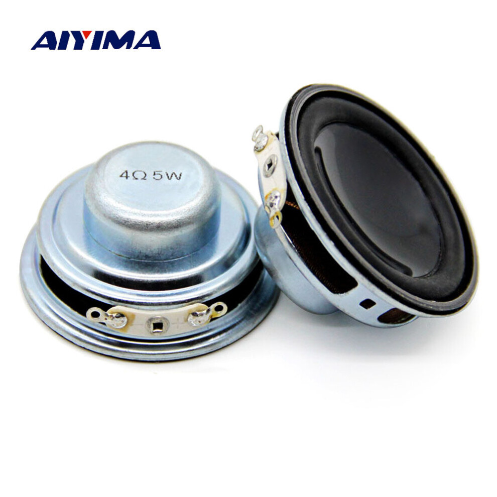 Aiyima 2Pcs 45Mm Mini Audio Portable Speakers 4Ohm 5W Bass Speaker Woofer Multimedia Loudspeaker Diy For Home Theater 4851195398863